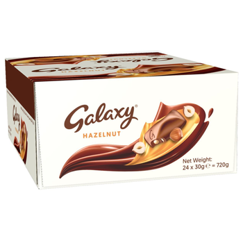 Galaxy Hazelnut Chocolate Bars 24×30g