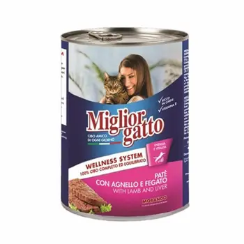 Miglior Gatto Mutton & Liver Wet Cat Food 405g