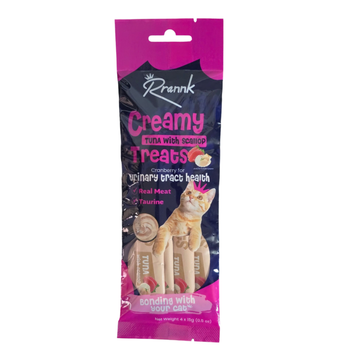 Rrannk Creamy Tuna & Scallop Cat Treats 4x15g