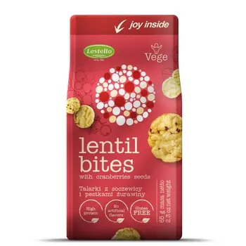 Lestello lentil bites with cranberry 65g
