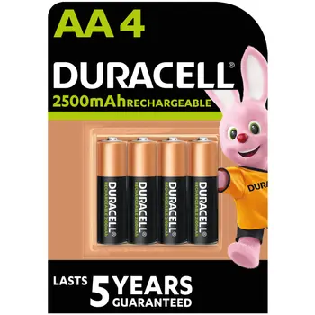 Duracell DC AA Rechargeable Batteries 4 Pieces