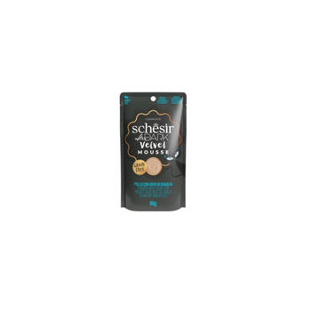 Schesir Dark Velvet Chicken & Quail Eggs Cat Food 80g