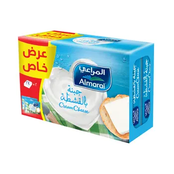 المراعي جبن قشطة مربعات 2×432جرام