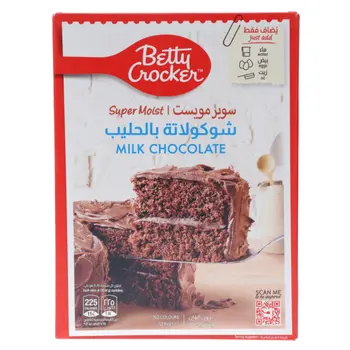 بيتي كروكر خليط كيك شوكولاته بالحليب 500جرام