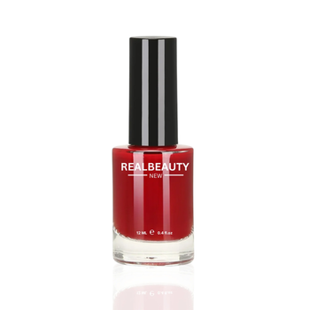 Real Beauty Red Glitter Nail Polish 12ml