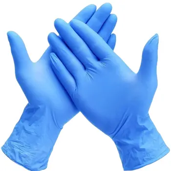 3OP M-Care Vinyl Gloves Blue Size M 100 Pieces
