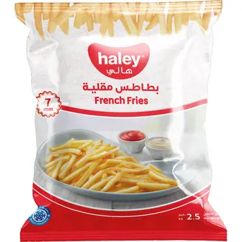 Haley Thin Cut French Fries 2.5kg