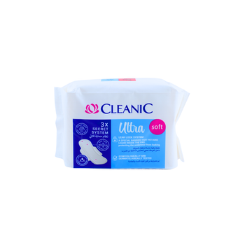 Cleanic Ultra Soft Night Sanitary Pads 10 Pieces