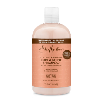 Sheamoisture Curl And Shine Shampoo, Coconut And Hibiscus, Paraben Free, 384Ml