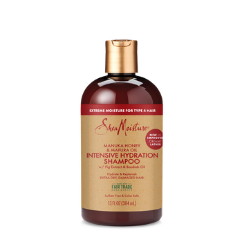 Sheamoisture Intensive Hydration Shampoo, Manuka Honey And Mafura Oil, Sulphate-Free, 384Ml