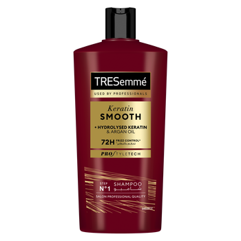 Tresemmé Shampoo, Keratin Smooth & Straight, 600Ml