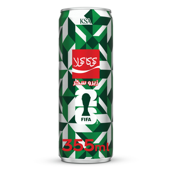 كوكاكولا زيرو مشروب غازي علبة 355مل