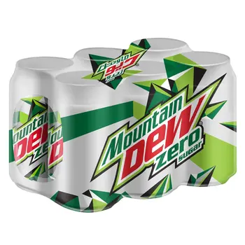 Mountain Dew Zero Soft Drink 6x330ml