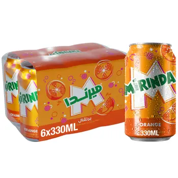 Mirinda Orange Soft Drink 6x330ml