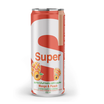 Super Mango & Peach Carbonated Drink 250ml
