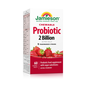 Jamieson Strawberry Probiotic Chewable 60Pieces