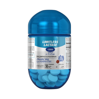 Limitless Lactase Lactose Intolerance Caramel 30Tablets