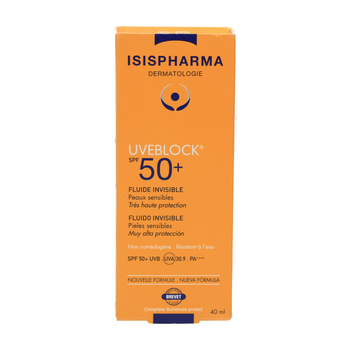 ISIS Uveblock Sun Block SPF 50+ Invisible Fluid 40Ml