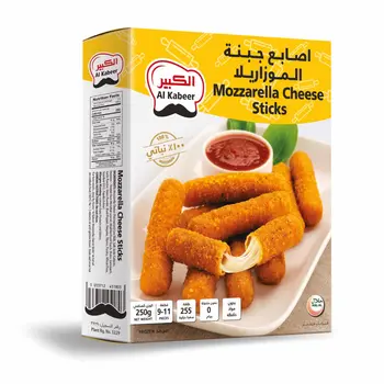 Al Kabeer Frozen Mozzarella Cheese Sticks 250g