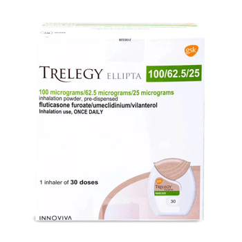 Trelegy Ellipta 100/62.5/25Mcg Inhaler Powder 1Piece