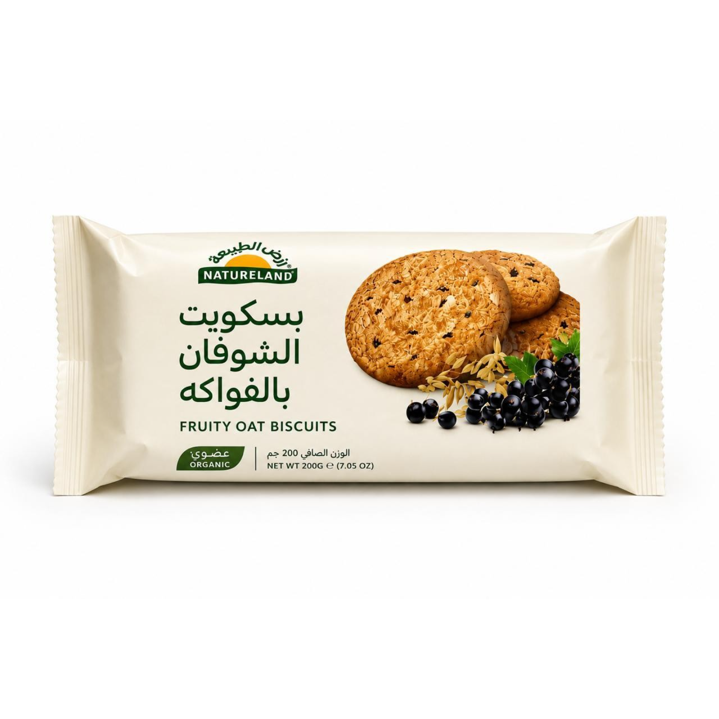 Natureland Organic Fruity Oat Biscuits 200g