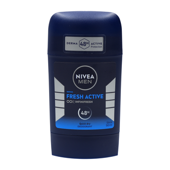 Nivea Deodorant Stick Fresh Active 3 In 1 For Men 50Ml