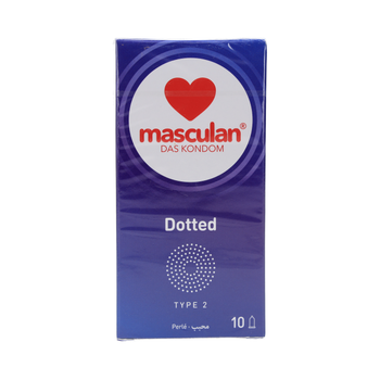 Masculan Dotted Type 2 Condoms 10 Pieces