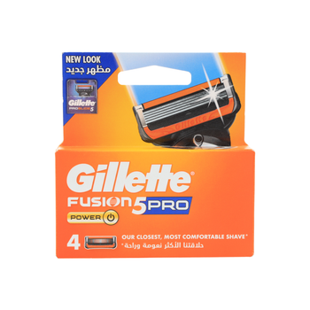 Gillette Fusion Proglide Power Men's Razor Blades 4 Pieces