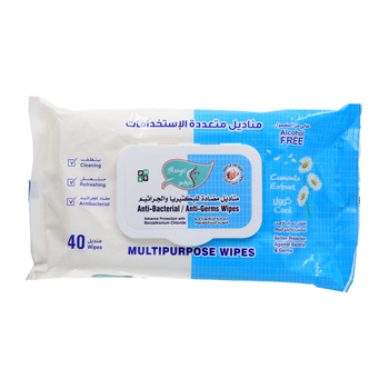 Alarays Anti-Bacterial 40 Wipes Camomile Extract 1Packet