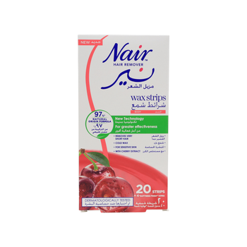 Nair Cherry Extract Body Wax Strips 20 Pieces