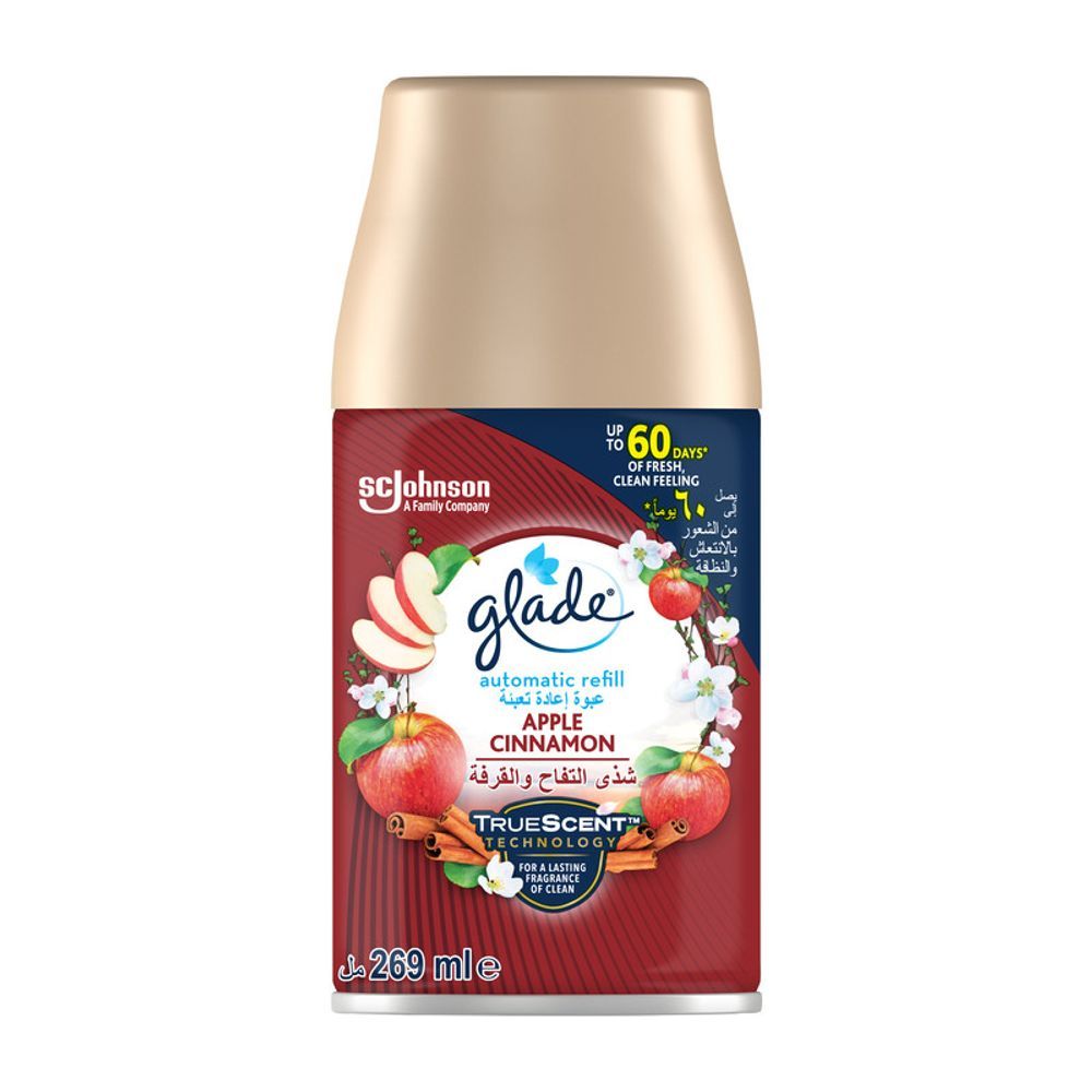 Glade Automatic Air Freshener Spray Refill with Apple Cinnamon Scent 269ml