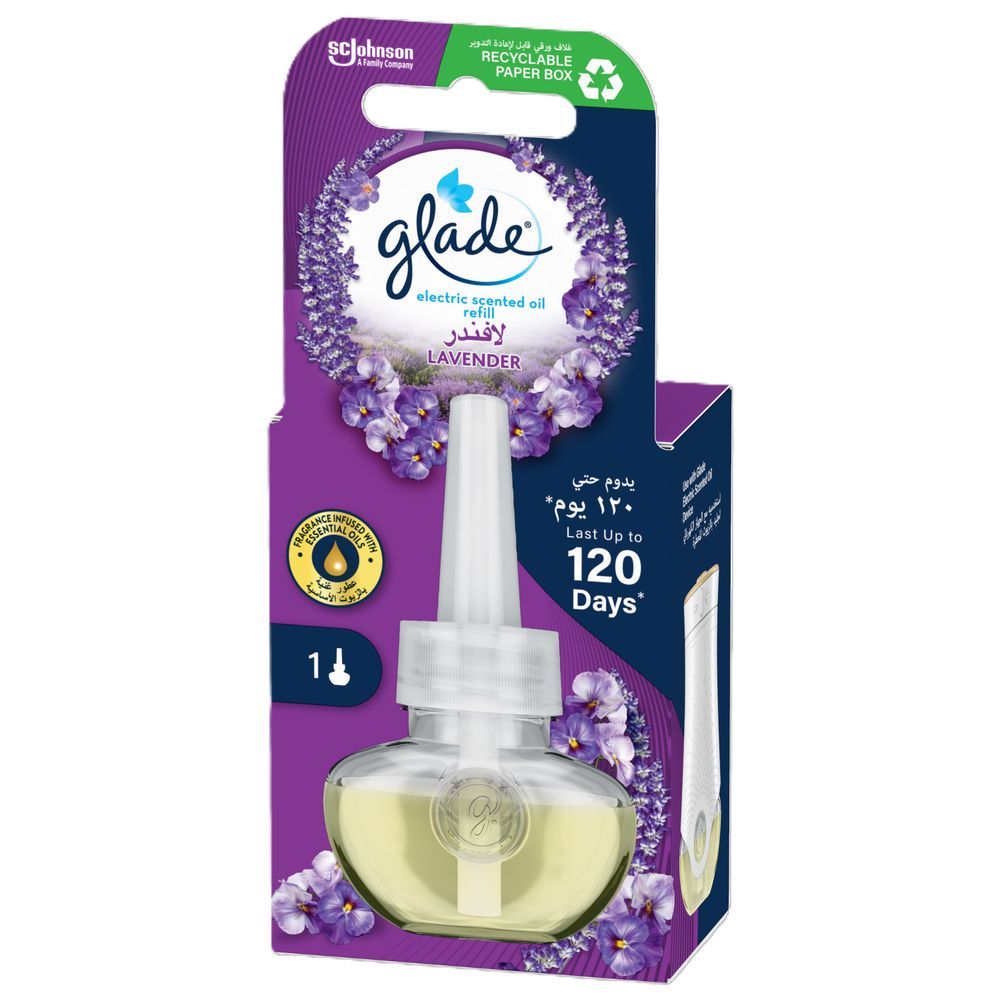 Glade Electric Plugins Air Freshener Lavender Scented Oil Refill 20ml