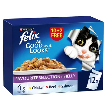 Purina Felix Favourites Selection in Jelly 12×85g