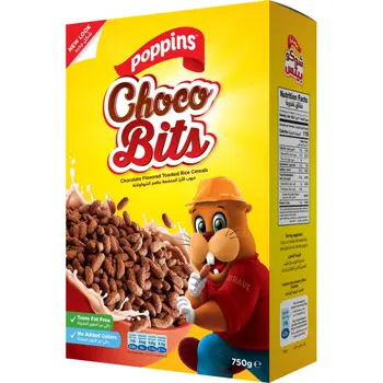 Poppins Choco Bits Chocolate Cereal 750g