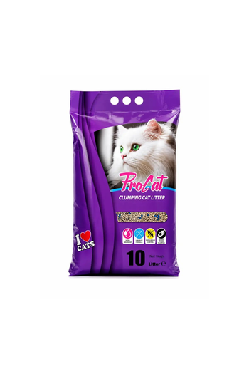 Procat Lavender Scent Clumping Cat Litter 10L