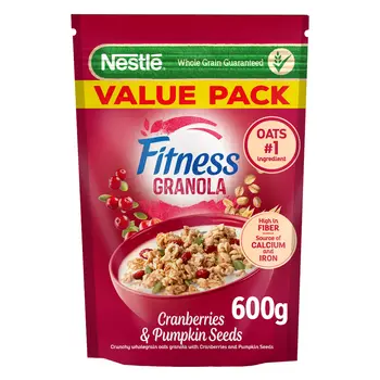Nestle Fitness Granola Cranberry Cereal Bag 600g