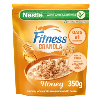 Nestle Fitness Granola Honey Cereal Bag 350g
