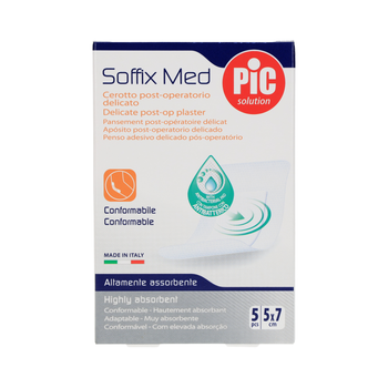 PIC Soffix Med Post-Op Plaster, 5x7cm 5 Pack