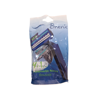 Bravix Smooth Disposable Razors for Men 5 Pieces