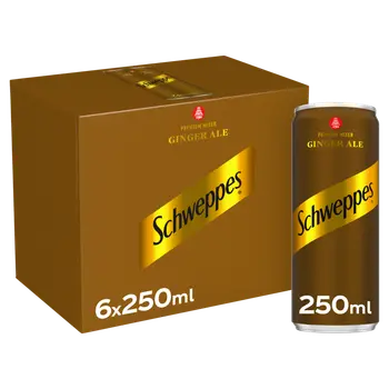 Schweppes Premium Ginger Ale Mixer 6x250ml
