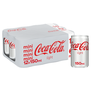 Coca-Cola Coke Light Mini Can 2 FREE 10×150ml