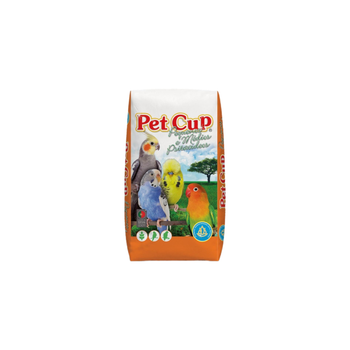 Pet Cup complete food for medium and small birds and parrots 20Kg