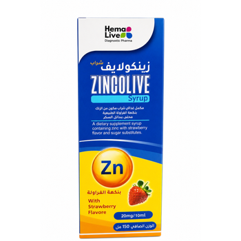 Hema Live Zincolive Strawberry Syrup 150ml