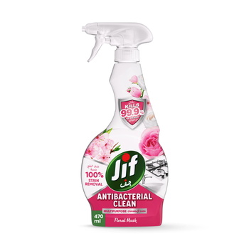 Jif Antibacterial Clean  Multipurpose Spray Floral Musk 470Ml
