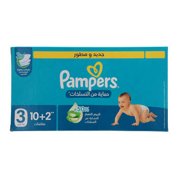 Pampers Baby-Dry Diapers Size 3 12 Pieces