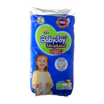 Babyjoy Size 7 Diapers 34 Pieces
