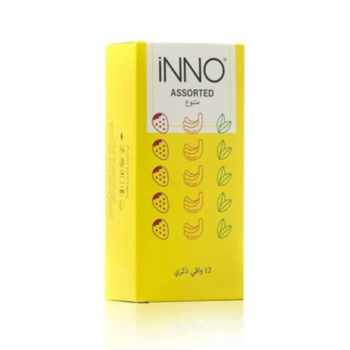 Inno Assorted Flavored Condoms 12 Pieces