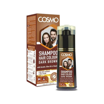 Cosmo Shampoo Hair Dye Dark Brown 180Ml