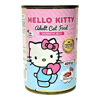 Hello Kitty Wet Food For Adult Cats - Chicken Liver 400g