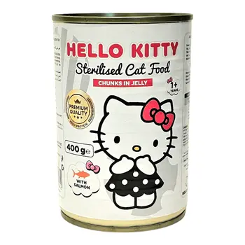 Hello Kitty Wet Food For Adult Cats - Sterilized Salmon 400g